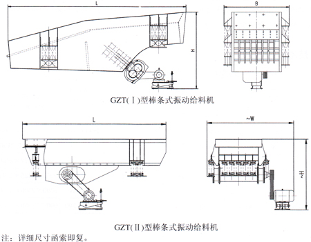 石料破碎電機振動喂料機-直線振動給料機結構圖