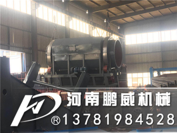 鋼渣無軸封閉滾筒篩分機處理鋼渣廢鐵廢鋼效果良好